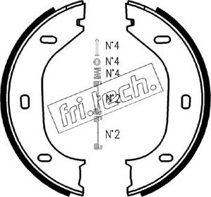 Fri.Tech. 1019.021K - Komplet kočionih obloga, rucna kočnica www.molydon.hr