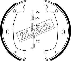 Fri.Tech. 1019.028K - Komplet kočionih obloga, rucna kočnica www.molydon.hr