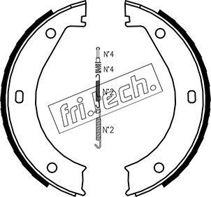 Fri.Tech. 1019.023K - Komplet kočionih obloga, rucna kočnica www.molydon.hr