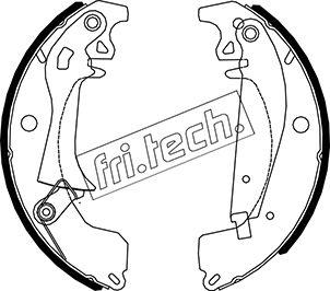 Fri.Tech. 1088.219Y - Komplet kočnica, bubanj kočnice www.molydon.hr