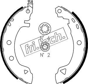 Fri.Tech. 1088.218 - Komplet kočnica, bubanj kočnice www.molydon.hr