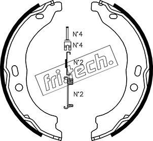 Fri.Tech. 1034.118K - Komplet kočionih obloga, rucna kočnica www.molydon.hr