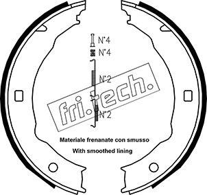 Fri.Tech. 1079.193K - Komplet kočionih obloga, rucna kočnica www.molydon.hr