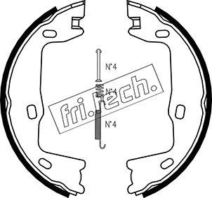 Fri.Tech. 1073.159K - Komplet kočionih obloga, rucna kočnica www.molydon.hr