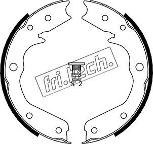 Fri.Tech. 1073.173 - Komplet kočionih obloga, rucna kočnica www.molydon.hr