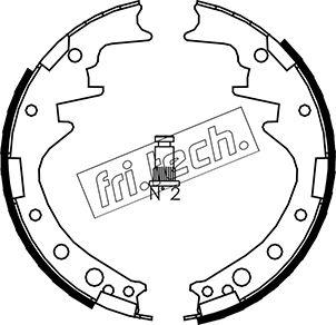 Fri.Tech. 1115.249 - Komplet kočnica, bubanj kočnice www.molydon.hr