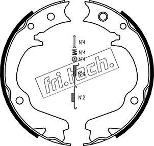 Fri.Tech. 1110.336K - Komplet kočionih obloga, rucna kočnica www.molydon.hr