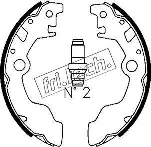 Fri.Tech. 1110.330 - Komplet kočnica, bubanj kočnice www.molydon.hr