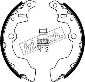 Fri.Tech. 1111.236 - Komplet kočnica, bubanj kočnice www.molydon.hr