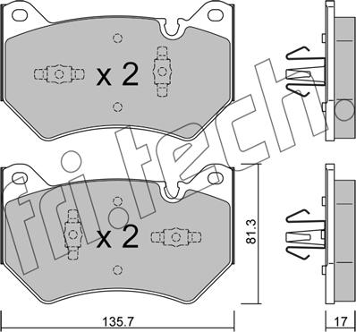 Fri.Tech. 1170.1 - Komplet Pločica, disk-kočnica www.molydon.hr