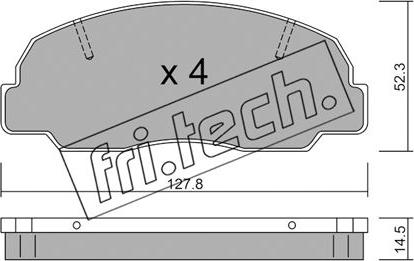 Fri.Tech. 248.0 - Komplet Pločica, disk-kočnica www.molydon.hr