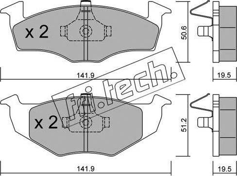 Fri.Tech. 215.1 - Komplet Pločica, disk-kočnica www.molydon.hr