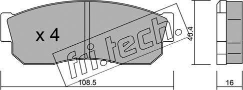 Fri.Tech. 211.1 - Komplet Pločica, disk-kočnica www.molydon.hr