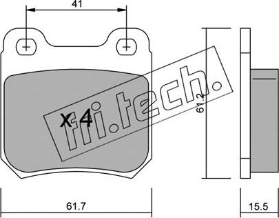 Fri.Tech. 285.0 - Komplet Pločica, disk-kočnica www.molydon.hr