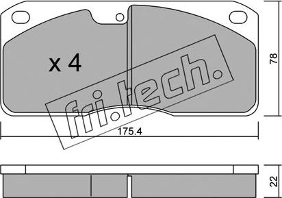 Fri.Tech. 279.0 - Komplet Pločica, disk-kočnica www.molydon.hr