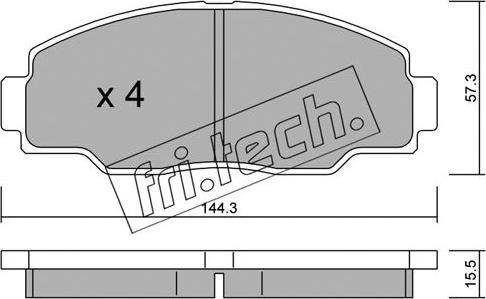 Fri.Tech. 771.0 - Komplet Pločica, disk-kočnica www.molydon.hr