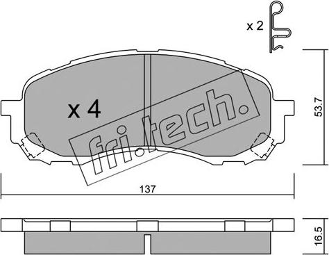 Fri.Tech. 778.0 - Komplet Pločica, disk-kočnica www.molydon.hr