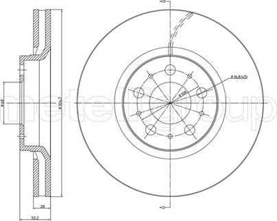 Fri.Tech. BD0554 - Kočioni disk www.molydon.hr