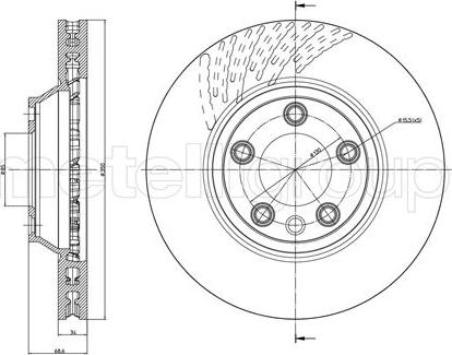 Fri.Tech. BD0558 - Kočioni disk www.molydon.hr