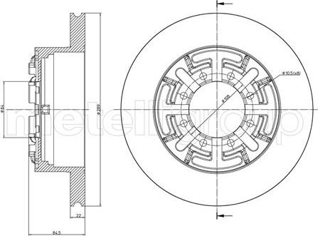 Fri.Tech. BD0589 - Kočioni disk www.molydon.hr