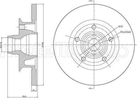 Fri.Tech. BD0578 - Kočioni disk www.molydon.hr