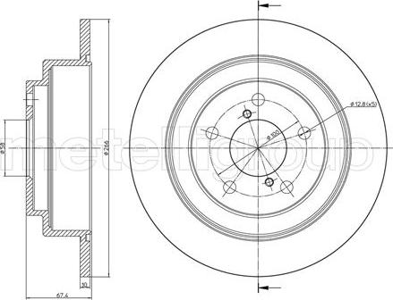 Fri.Tech. BD0098 - Kočioni disk www.molydon.hr