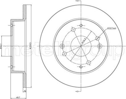 Fri.Tech. BD0052 - Kočioni disk www.molydon.hr