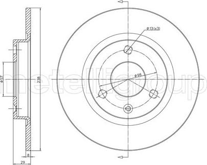 Fri.Tech. BD0035 - Kočioni disk www.molydon.hr