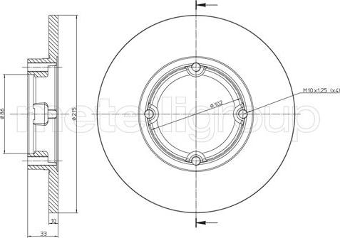 Fri.Tech. BD0117 - Kočioni disk www.molydon.hr