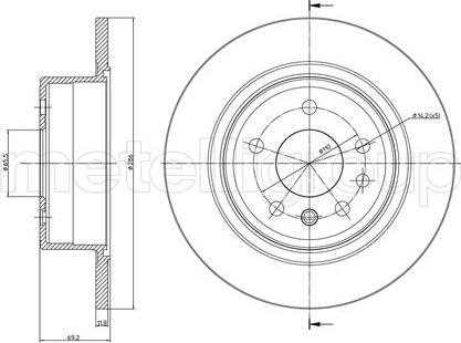 Fri.Tech. BD0185 - Kočioni disk www.molydon.hr