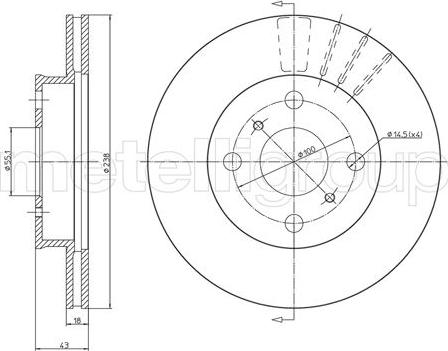 Fri.Tech. BD0351 - Kočioni disk www.molydon.hr