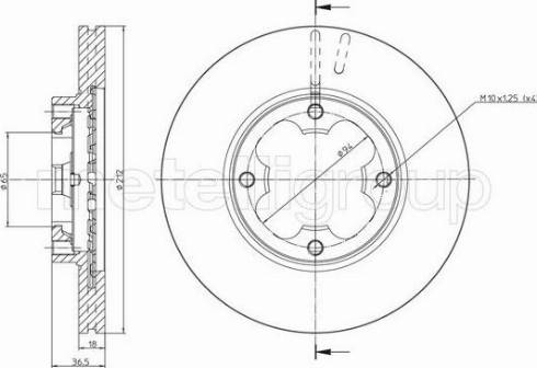 Fri.Tech. BD0332 - Kočioni disk www.molydon.hr