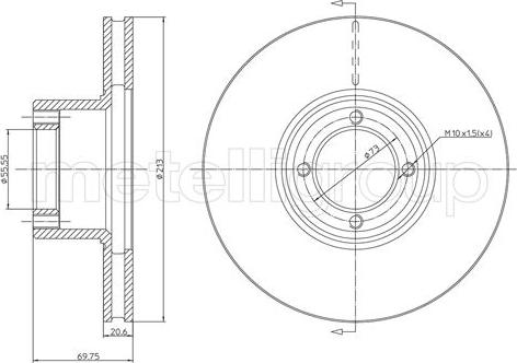 Fri.Tech. BD0244 - Kočioni disk www.molydon.hr