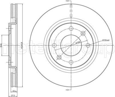 Fri.Tech. BD0257 - Kočioni disk www.molydon.hr