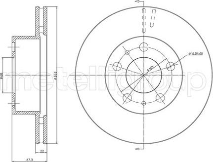 Fri.Tech. BD0266 - Kočioni disk www.molydon.hr