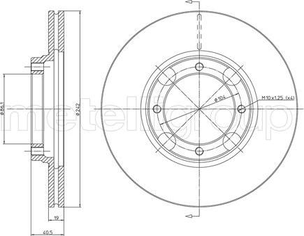 Fri.Tech. BD0288 - Kočioni disk www.molydon.hr