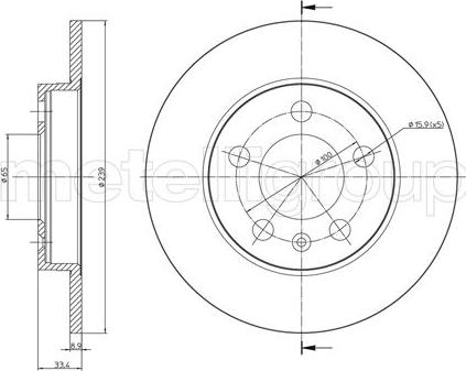 Fri.Tech. BD0751 - Kočioni disk www.molydon.hr