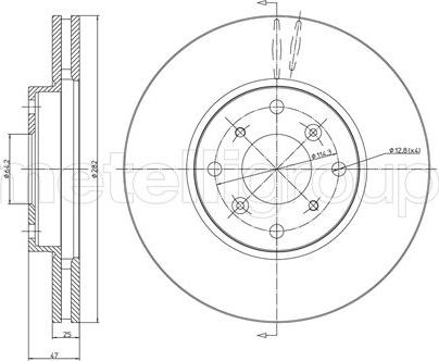 Fri.Tech. BD0734 - Kočioni disk www.molydon.hr