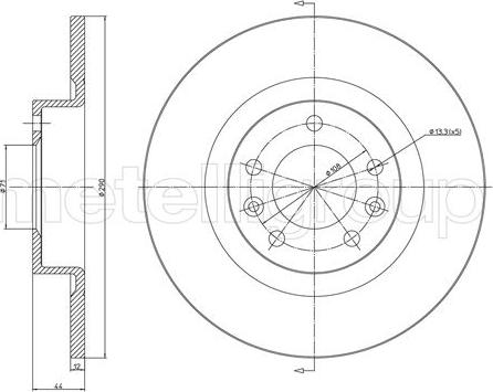 Fri.Tech. BD1495 - Kočioni disk www.molydon.hr