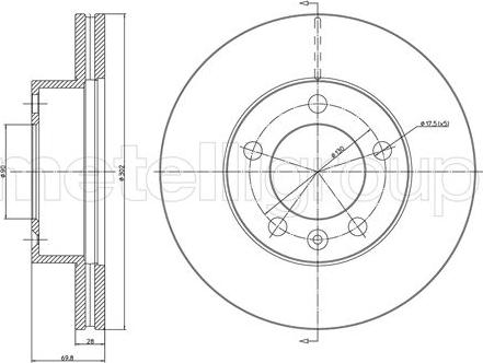 Fri.Tech. BD1459 - Kočioni disk www.molydon.hr