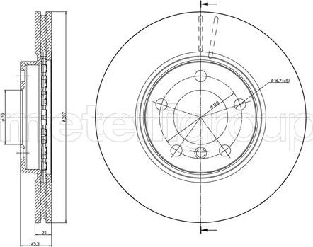 Fri.Tech. BD1453 - Kočioni disk www.molydon.hr