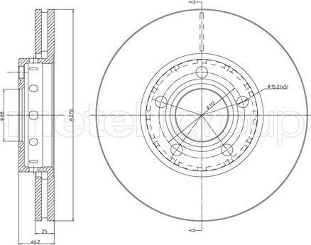 Fri.Tech. BD1595 - Kočioni disk www.molydon.hr