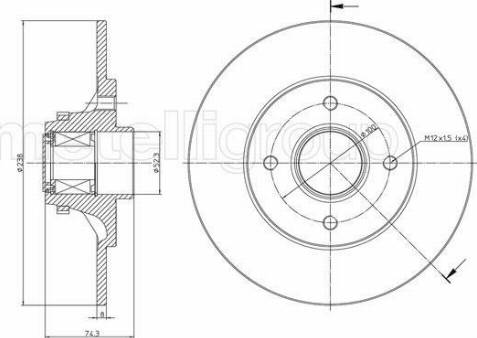 Fri.Tech. BD1597 - Kočioni disk www.molydon.hr