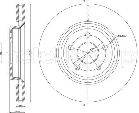 Fri.Tech. BD1545 - Kočioni disk www.molydon.hr