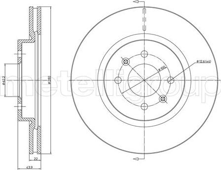 Fri.Tech. BD1547 - Kočioni disk www.molydon.hr