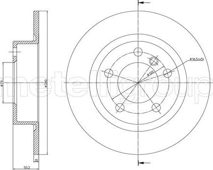 Fri.Tech. BD1656 - Kočioni disk www.molydon.hr