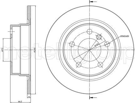 Fri.Tech. BD1653 - Kočioni disk www.molydon.hr