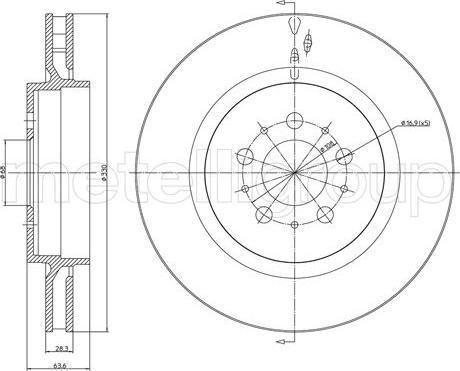 Fri.Tech. BD1633 - Kočioni disk www.molydon.hr