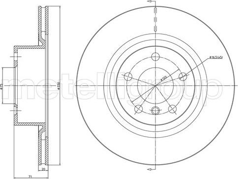 Fri.Tech. BD1637 - Kočioni disk www.molydon.hr