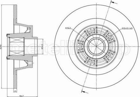 Fri.Tech. BD1676 - Kočioni disk www.molydon.hr